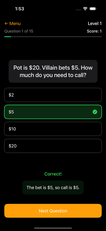 Poker Math App Screenshot 4