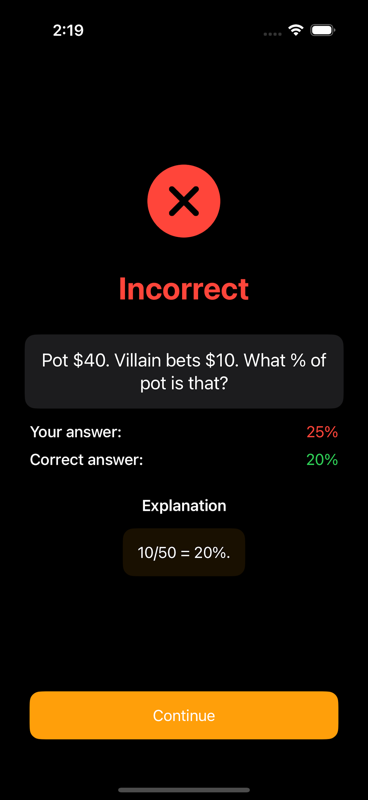 Poker Math App Screenshot 5